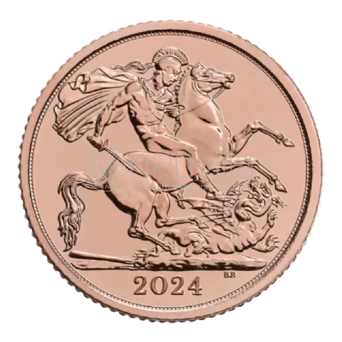 Mezza Sterlina d'oro Carlo III 2024